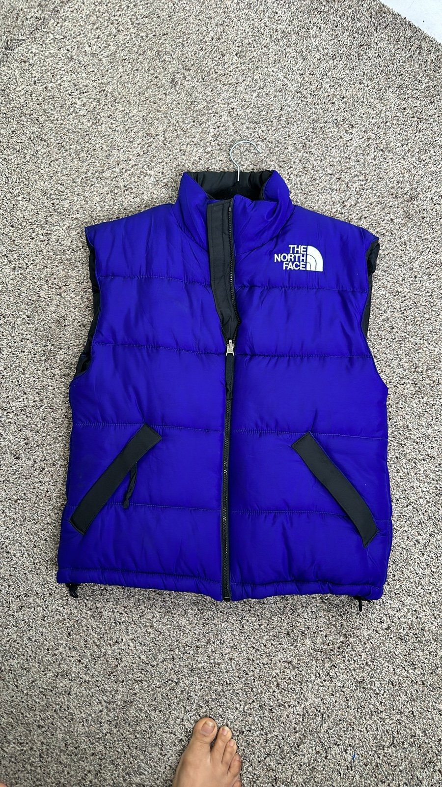 The north face purple down puffer vest size XS