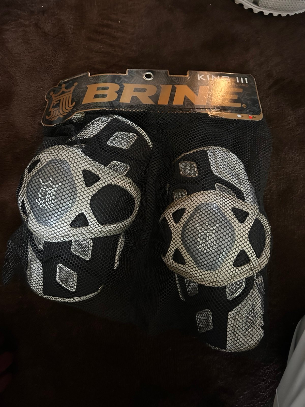 NWT- brine king lacrosse elbow pads adult medium adjustable