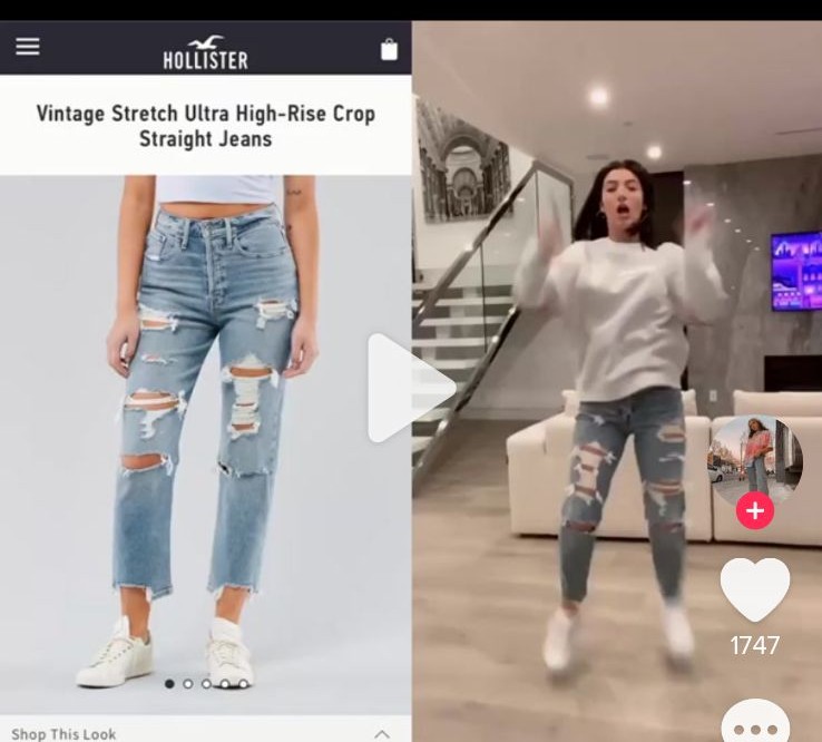 Hollister viral tik tok jeans size 7