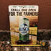 2- busch light beer tins metal farmers can signs