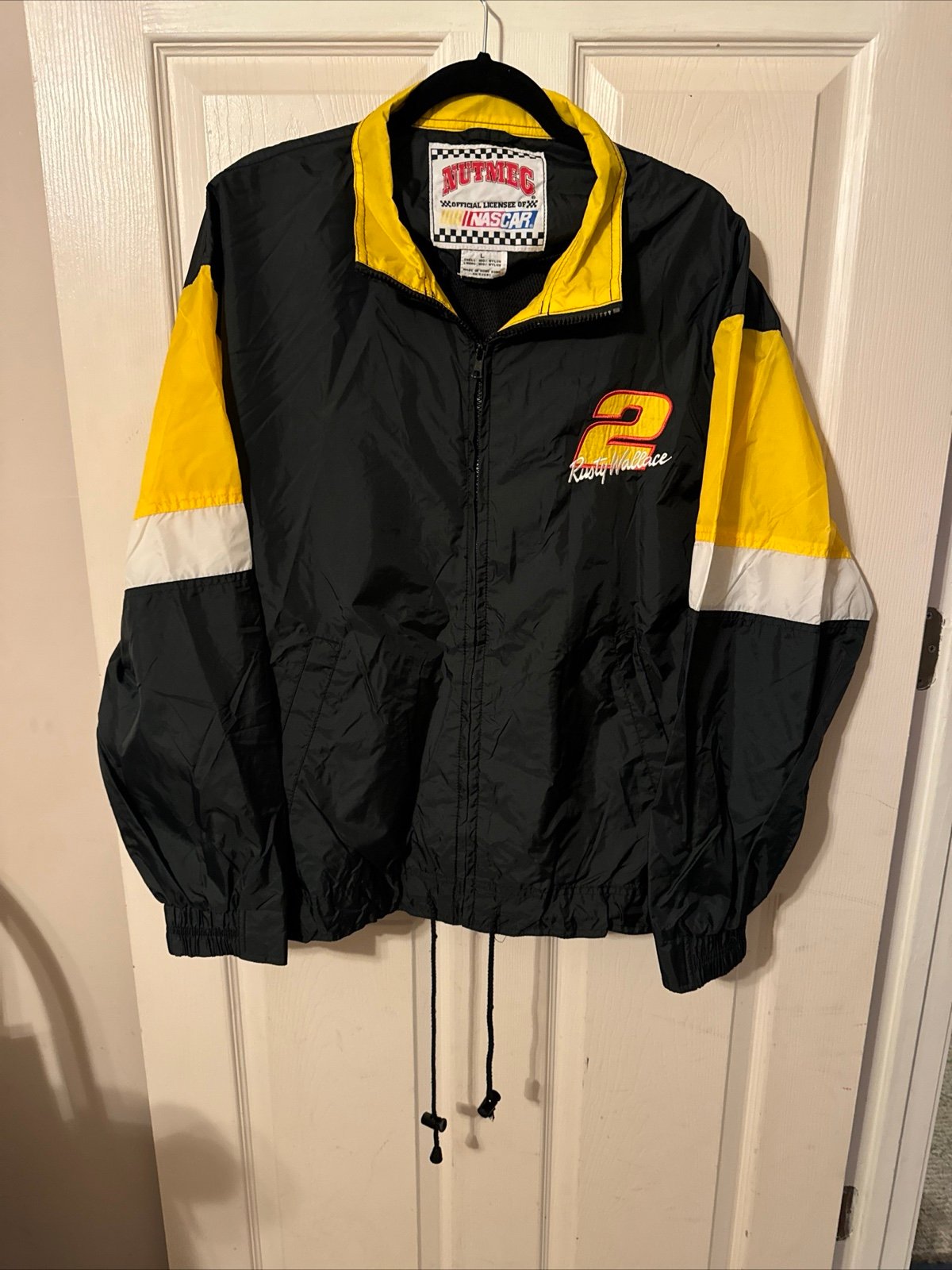 Vintage Rusty Wallace NASCAR windbreaker