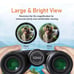 Binoculars for Adults 12x42 with carry bag—brand new