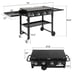 35 Inch Gas Griddle Cooking Station 4 Burner Flat Top Gas Grill Propane Fuelled