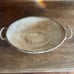 Vintage Stained Crazed Serving Bowl