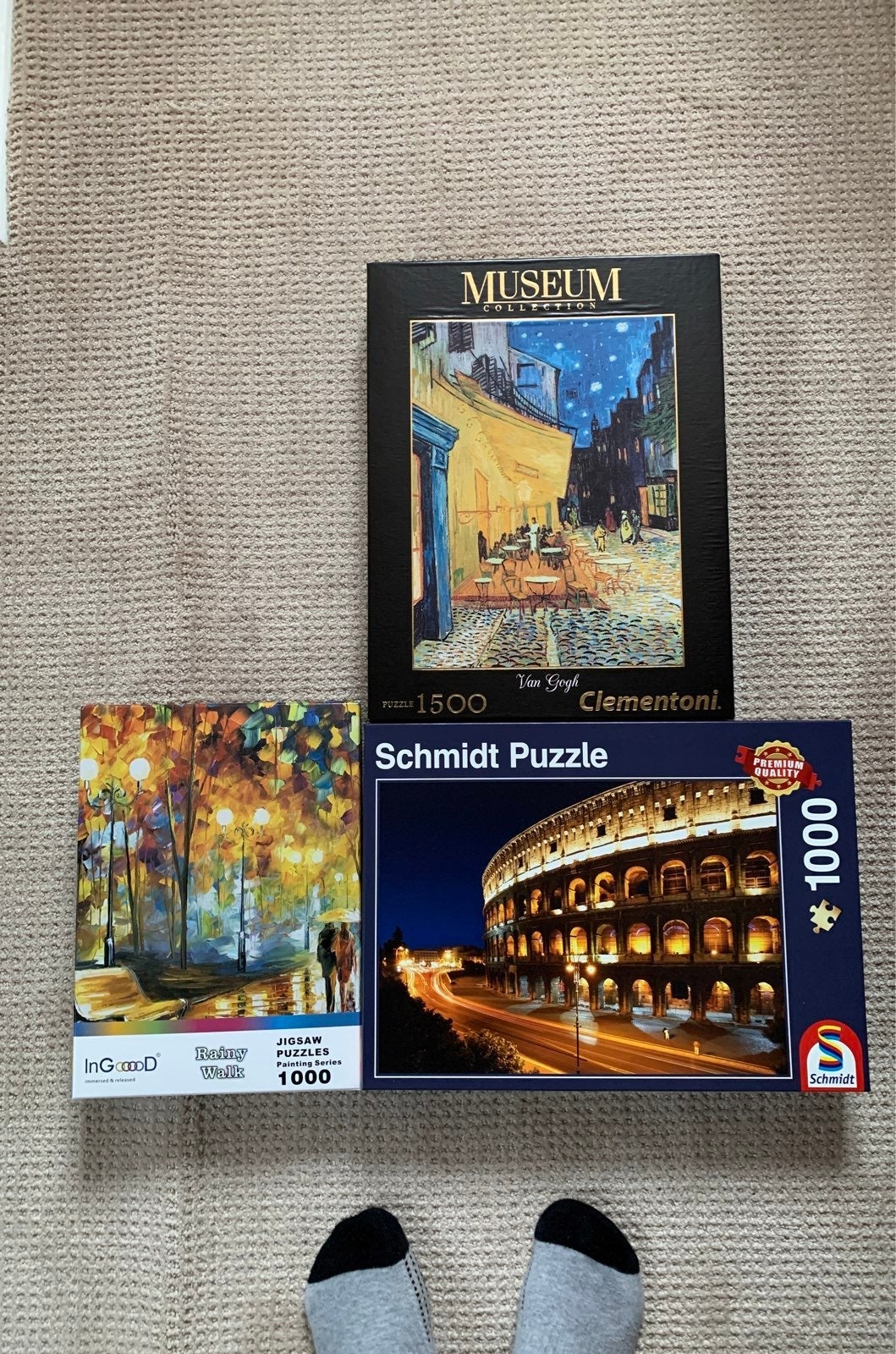 Three jigsaw puzzles
