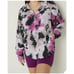 Victoria’s Secret XS Tie Dye Emroidered Love Pink Jersey 1/4 Zip Sweater