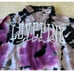 Victoria’s Secret XS Tie Dye Emroidered Love Pink Jersey 1/4 Zip Sweater