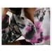 Victoria’s Secret XS Tie Dye Emroidered Love Pink Jersey 1/4 Zip Sweater