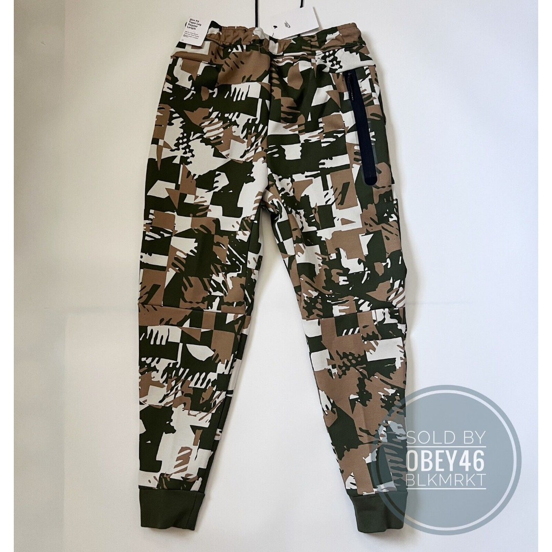 Nike Sportswear Men’s Tech Fleece Jogger Pants Light Bone Green Sz M DM6472-072
