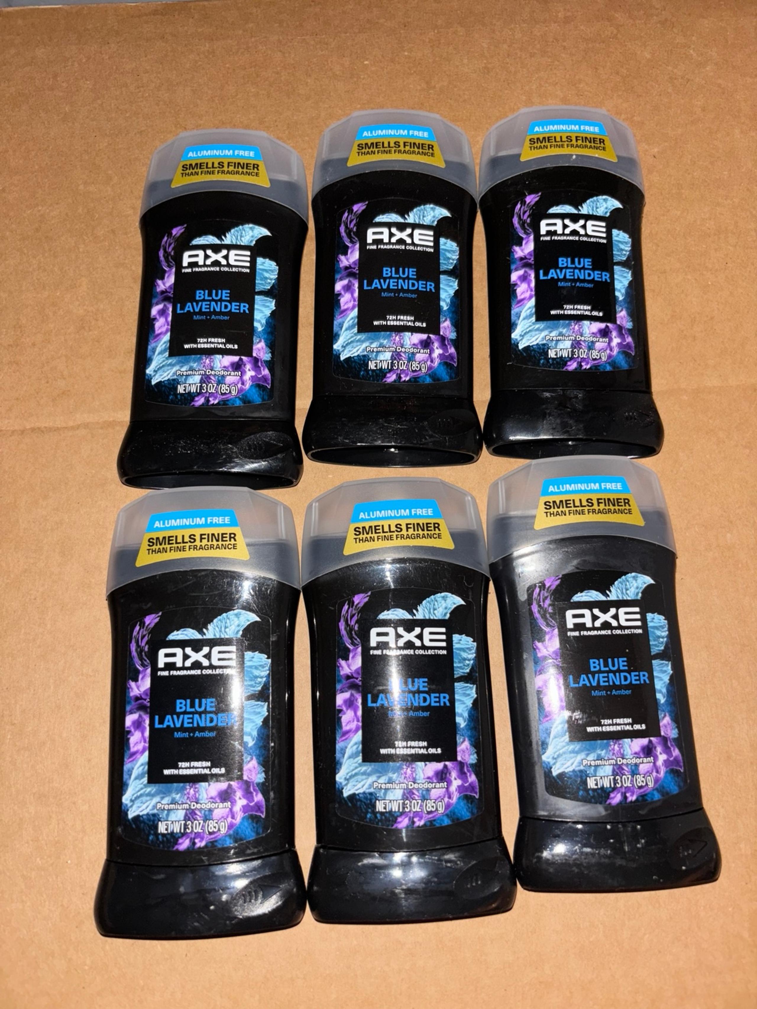 LOT OF FIFTEEN AXE BLUE LAVENDER DEODORANT