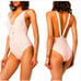 Onia Iona Pink Leopard One-Piece Swimsuit Size Small