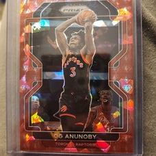 2021-22 OG Anunoby 75th Anniversary /75 Red Diamond Prizm Rare!!!