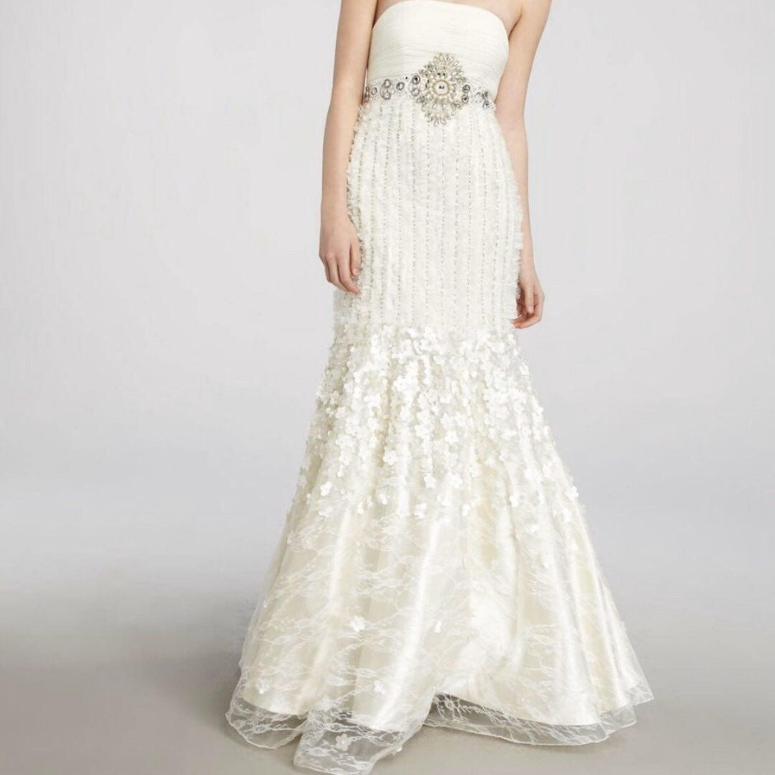 Sue Wong Strapless Mermaid Wedding Dress