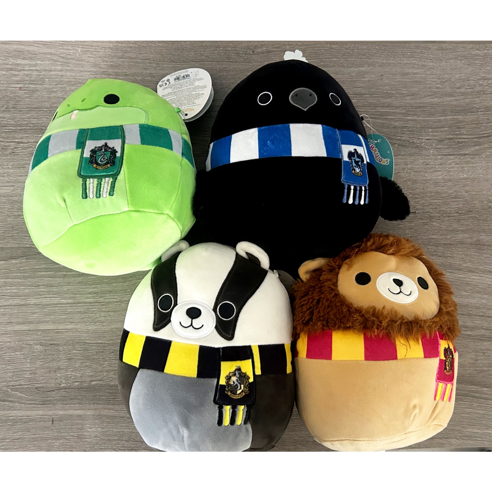 BUNDLE of 4 Harry Potter Houses Squishmallow Set 10 Plush NEW with TAGS