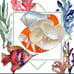 Tropical Wedding Cake Topper/Centerpiece