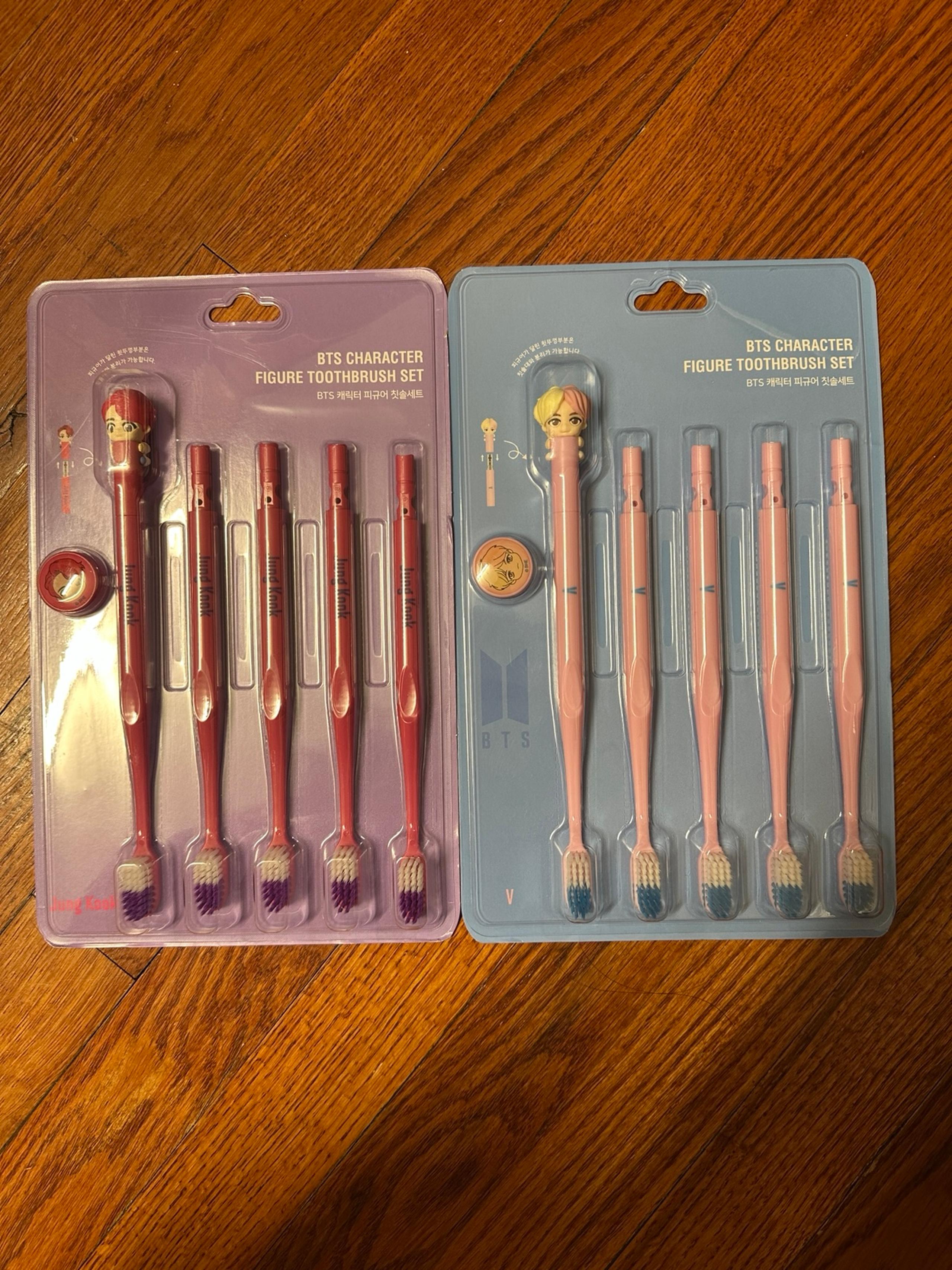 bts toothbrush (v and jungkook)