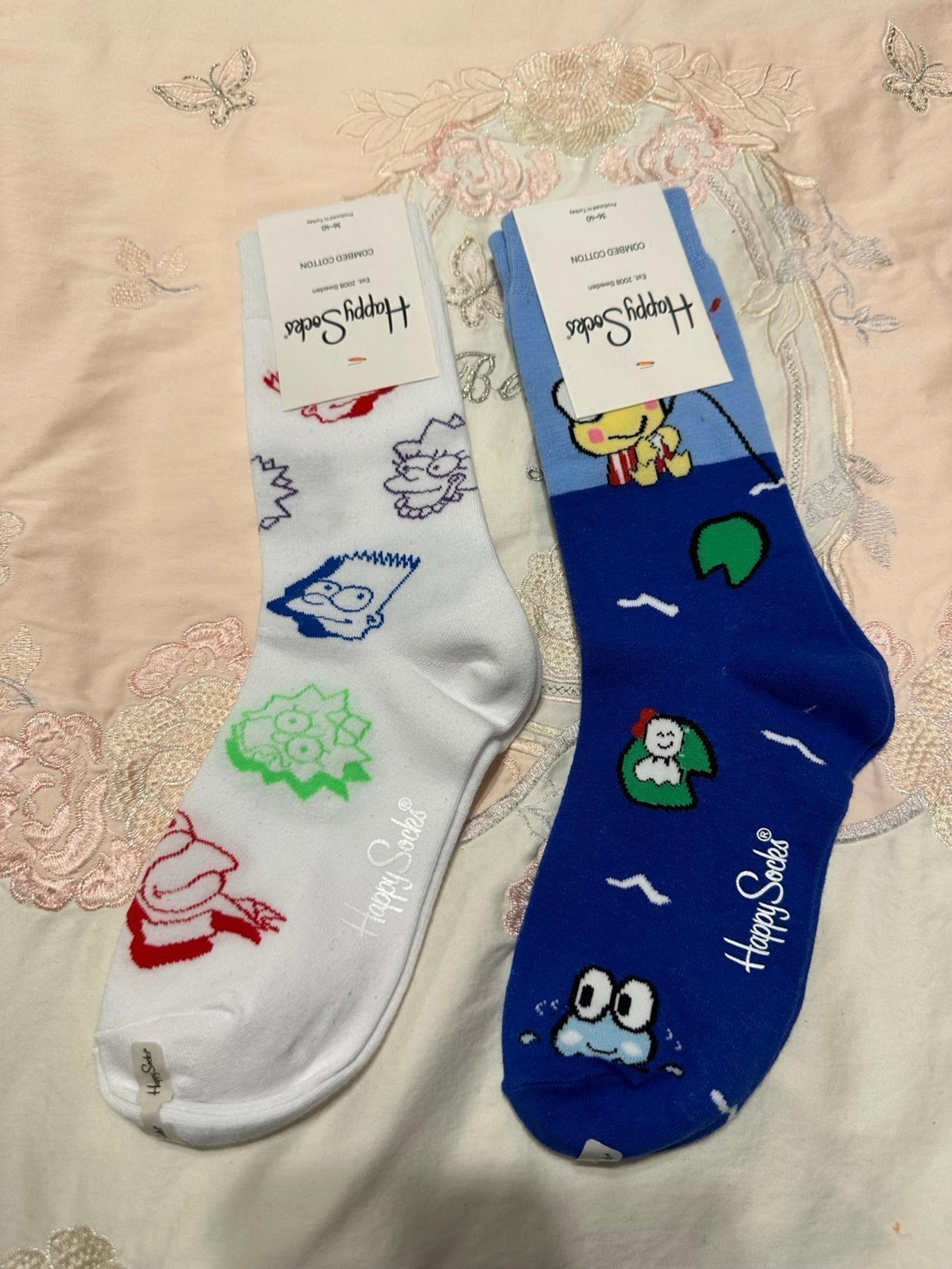 Happy Socks Unisex The Simpsons Family Faces Sock