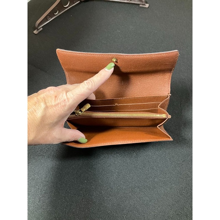 Louis Vuitton Vintage Sarah Monogram Canvas Snap-Closure Wallet