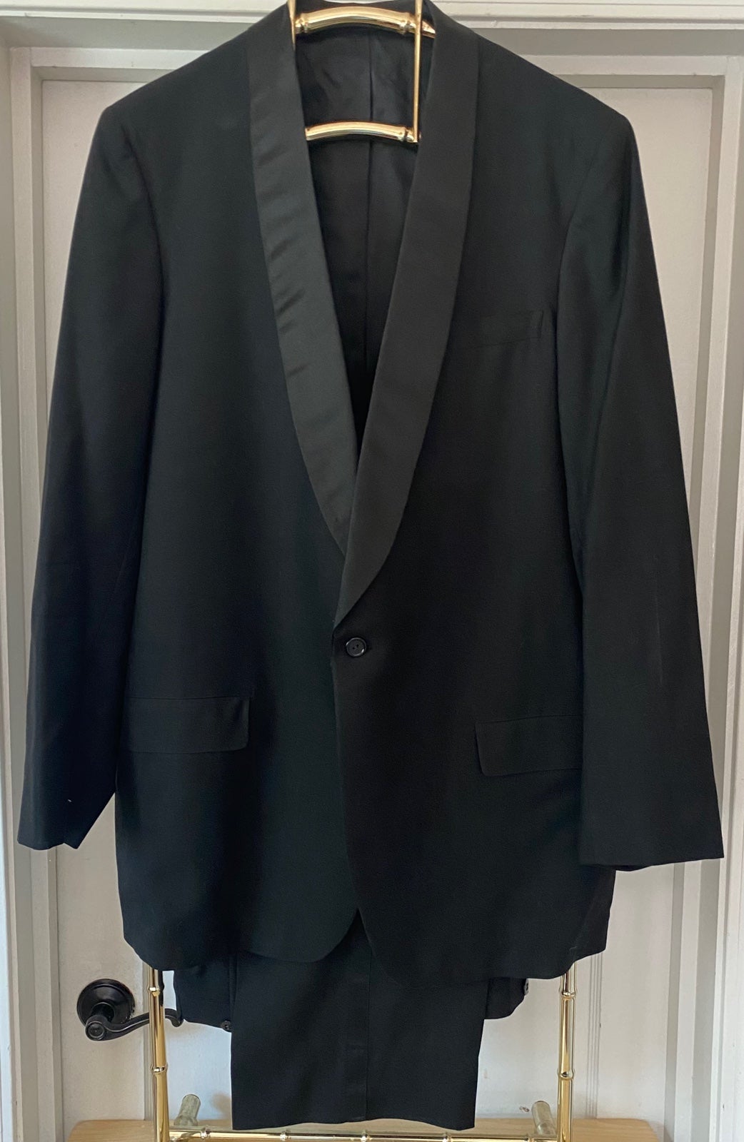 Pre-2000's Men's AFTER SIX by RUDOFKER Black Tuxedo w/Black Satin Accents