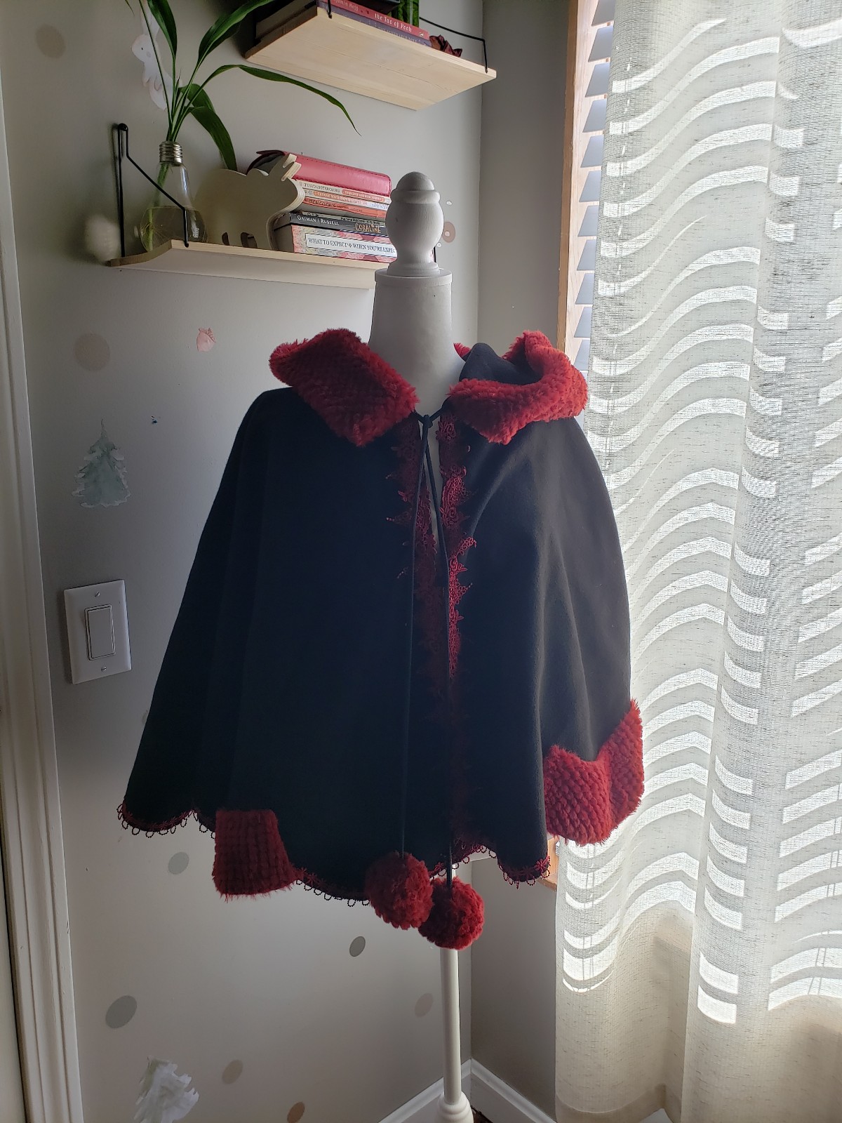Red and Black Cloak/Cape