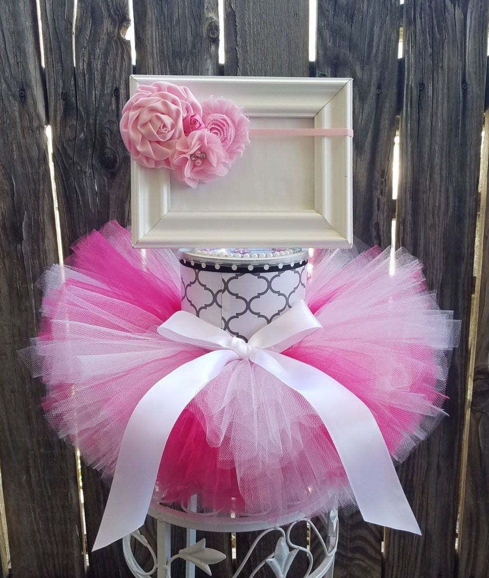 Rose Pink Tutu set size 12-18 months