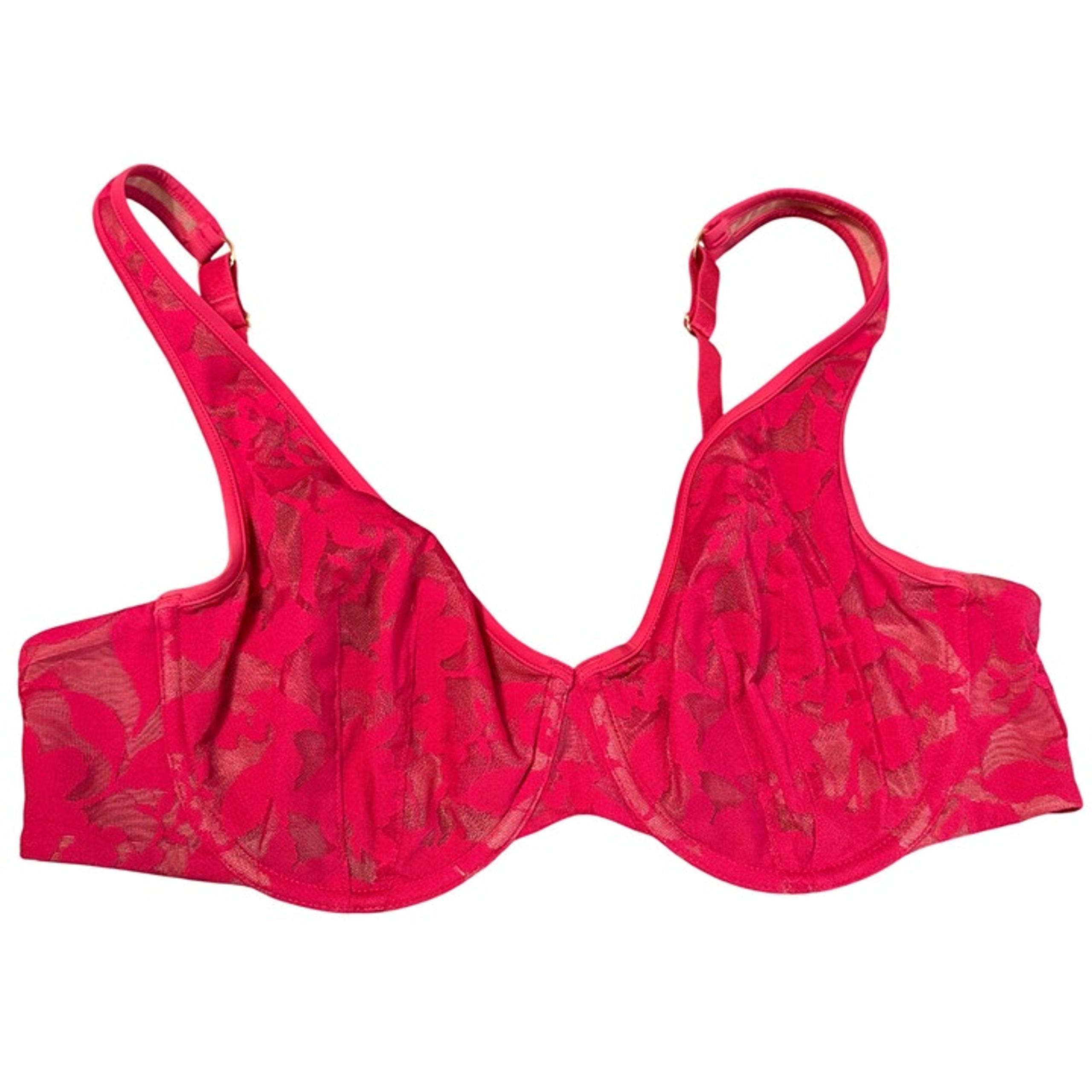 Thirdlove Perfect Coverage Bra 36C Red Floral Lace Underwire