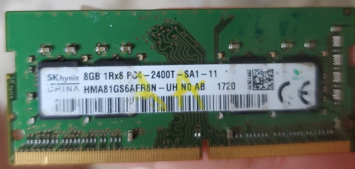 SKhynix 8GB 1Rx8 pc4 2400T