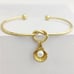 Pearl in Golden Clam Shell~ Oyster Scallop Seashell Mermaid Ocean Beach Bracelet