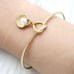Pearl in Golden Clam Shell~ Oyster Scallop Seashell Mermaid Ocean Beach Bracelet