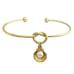 Pearl in Golden Clam Shell~ Oyster Scallop Seashell Mermaid Ocean Beach Bracelet