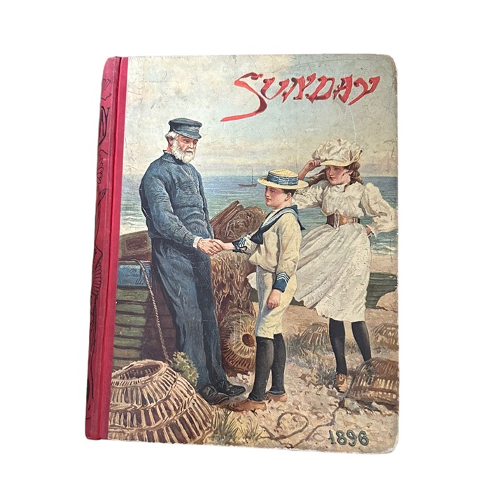 Rare Antique Book Sunday 1896 with gorgeous illustrations