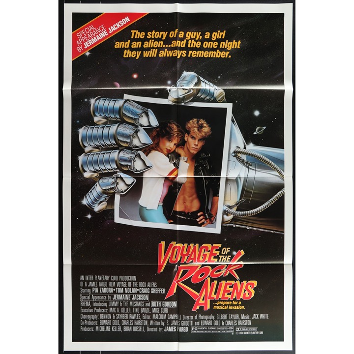 Voyage of the Rock Aliens (1984) Original Movie Poster Folded 27x41