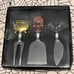 Witchy gothic cheese knives set