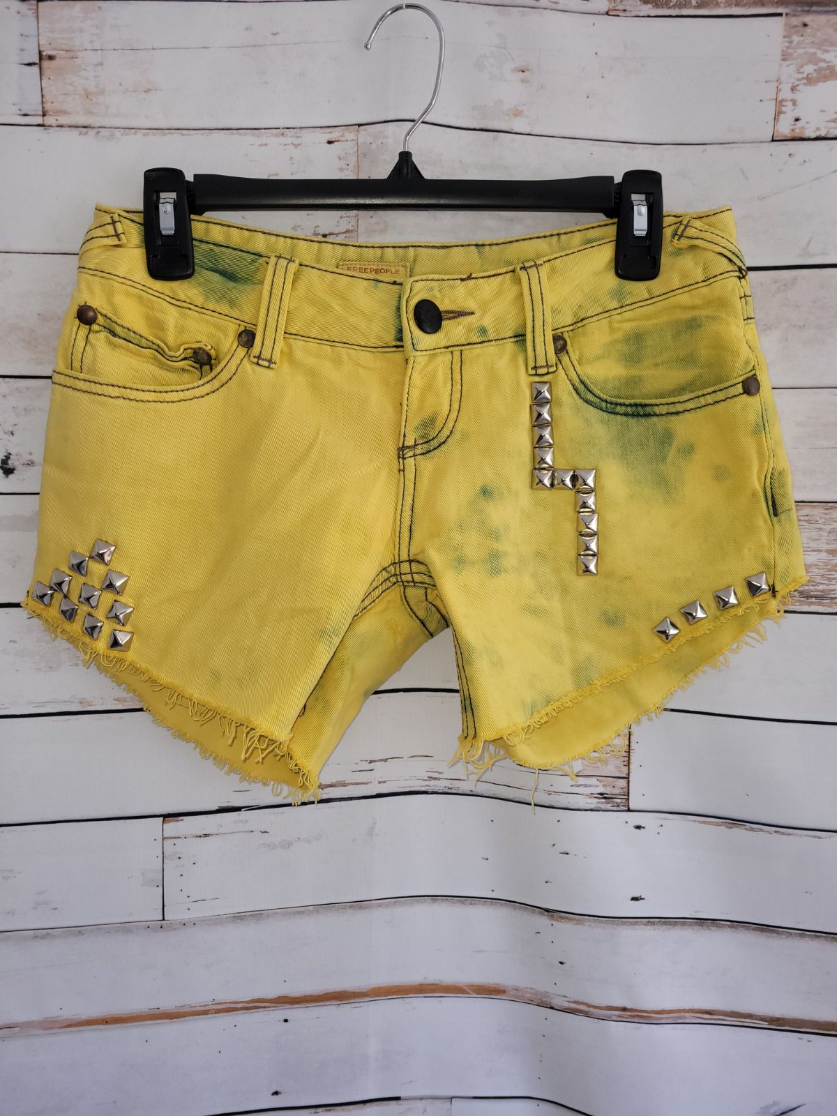 Hamsa Hand Painted Festival Neon Shorts