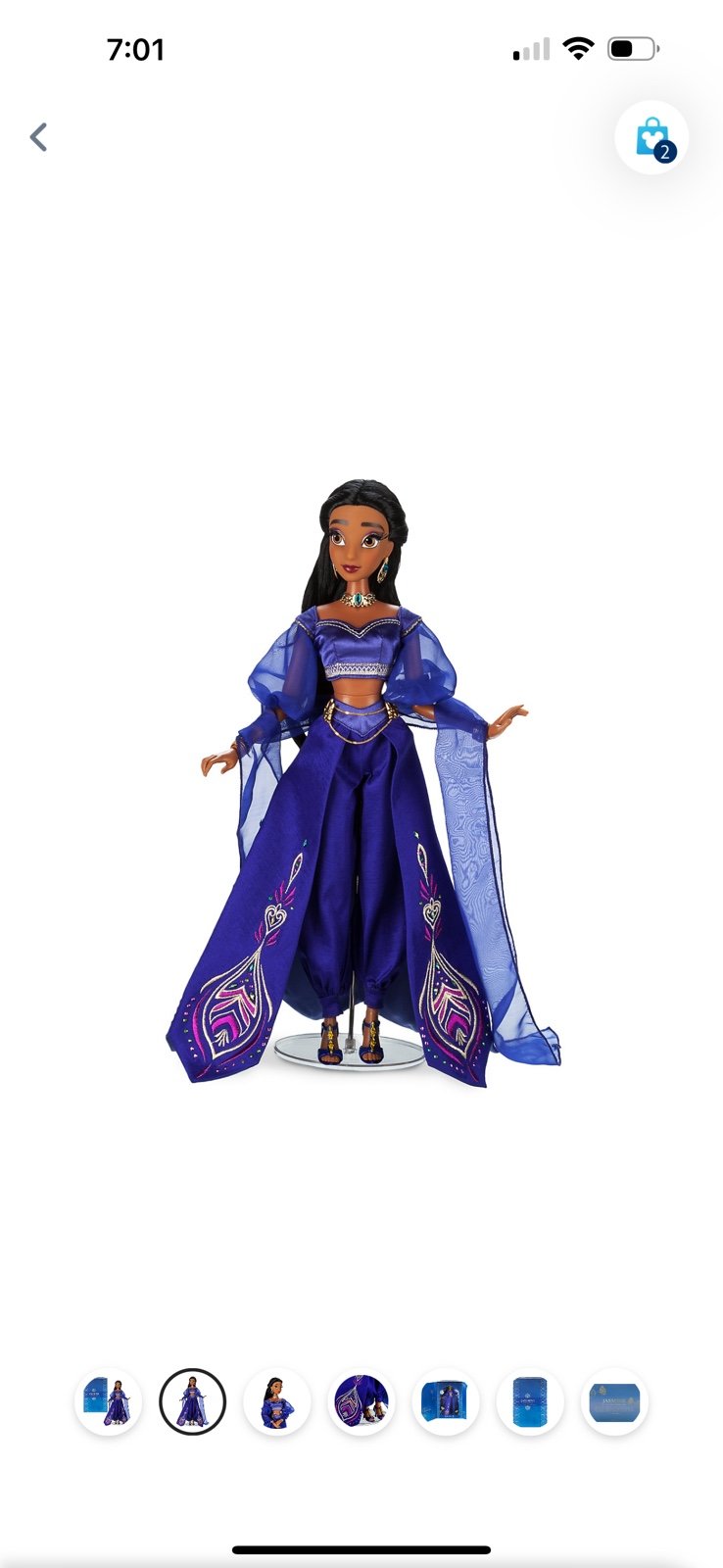 DISNEY DESIGNER DOLL JASMIN