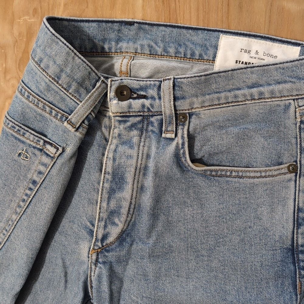 Rag & Bone Standard Issue Fit 1 Extra Slim Button Fly Jeans Size 31x33 Modele