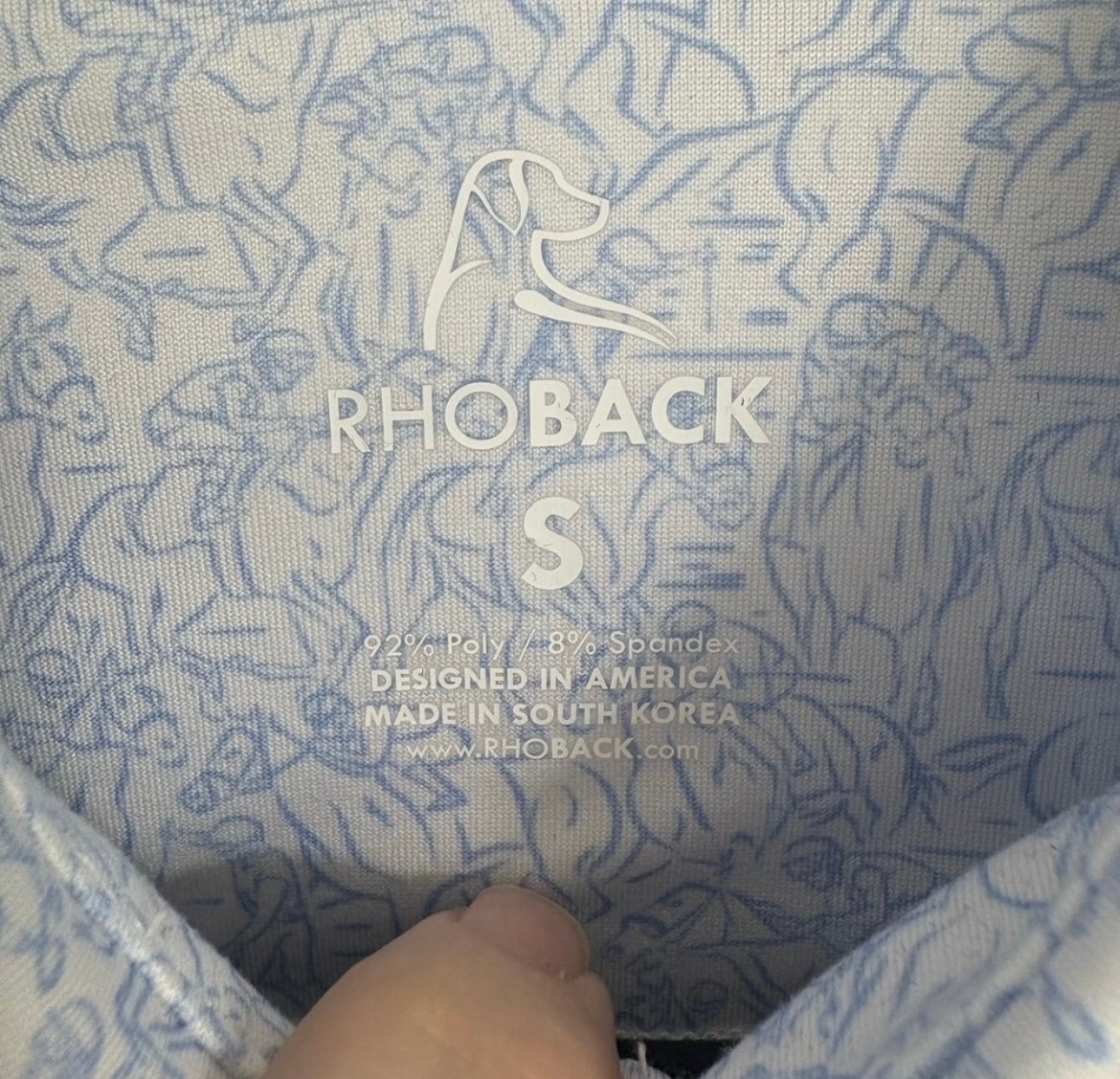 Rhoback the derby polo size small