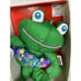Vintage Playskool Water Pal Frog Stuffed Plush Toy Hasbro Microban Tub Toy 1997