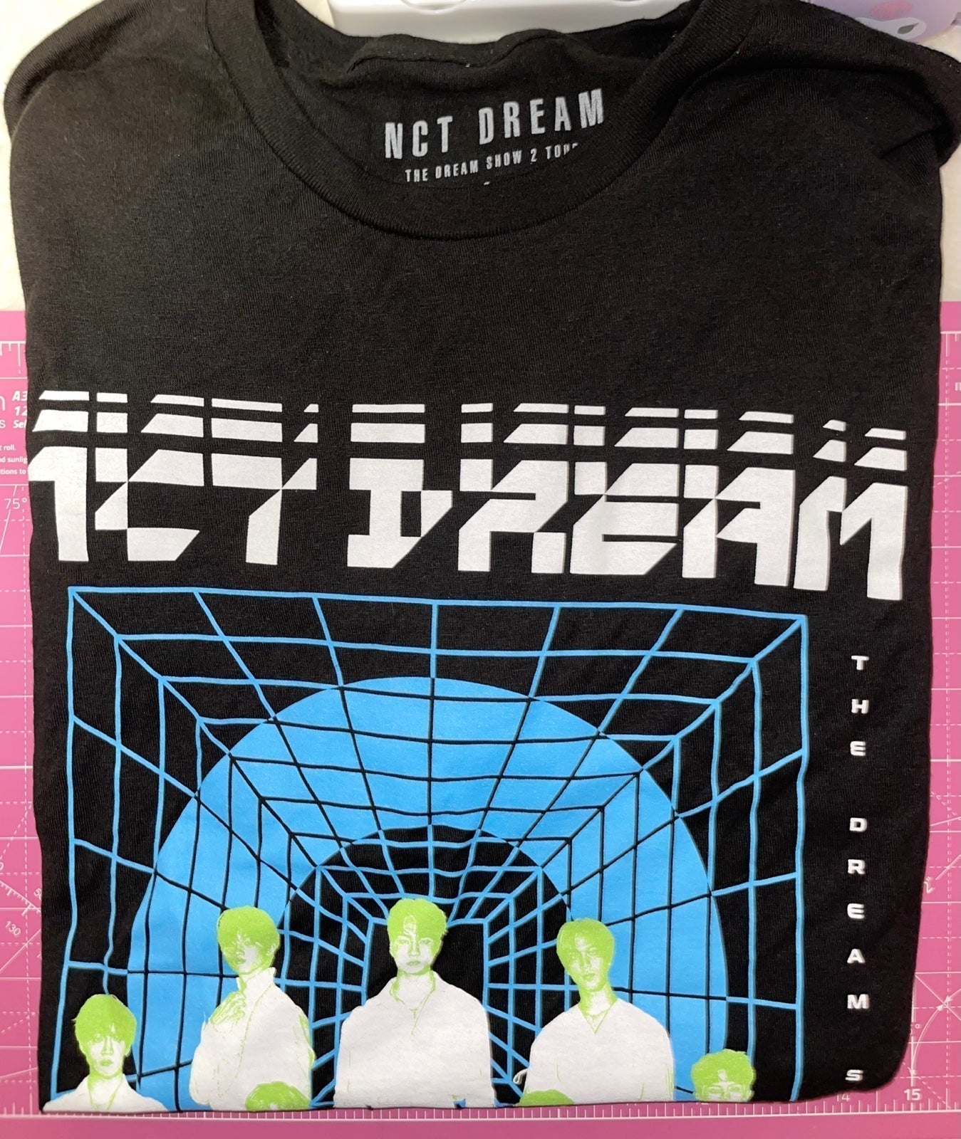 nct dream tds2 the dream show tour merch black short sleeve t-shirt size large