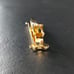【Excellent Condition】Dior Dior Tie Pin CD Logo Gold Brown Woodgrain