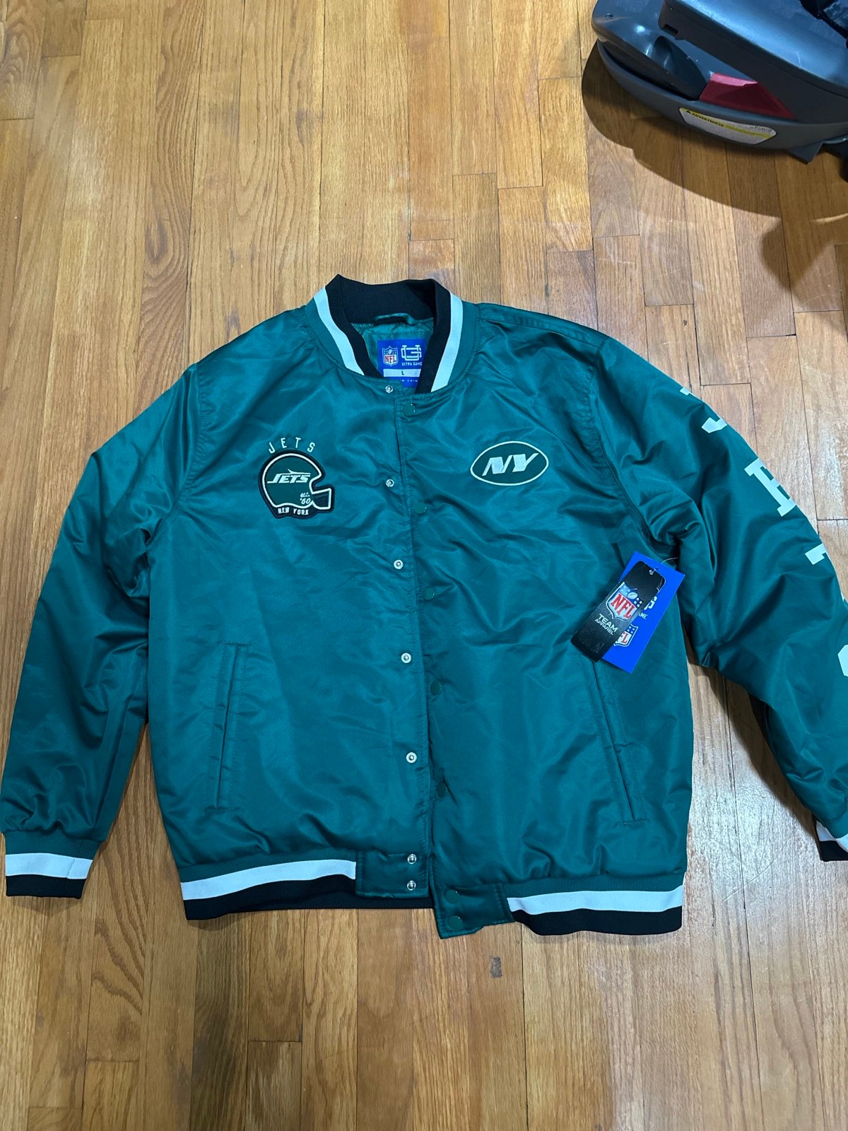 New York jets jacket size Large brand new with tag