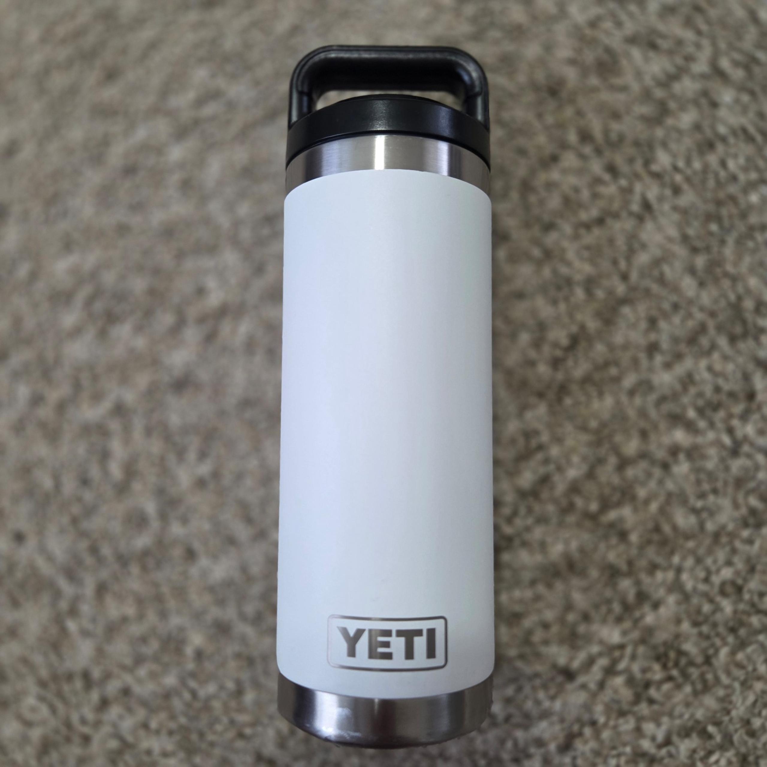 Yeti Rambler 18 oz Stainless Steel, Vacuum Insulated Tumbler  - WHITE Twist Cap