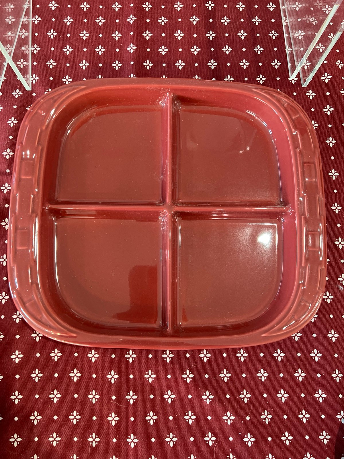 Longaberger 4 Section Relish Tray