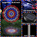2 Pack Solar LED Garden Stake Lights, 180 LEDs Red White Blue Firework Lights