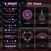 2 Pack Solar LED Garden Stake Lights, 180 LEDs Red White Blue Firework Lights