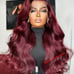 lace front wig human hair blended