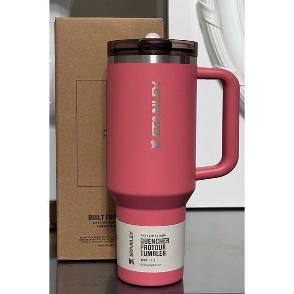 STANLEY QUENCHER PROTOUR FLIP STRAW TUMBLER, 40OZ- TERRACOTTA