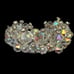 Vintage Crystal Crescent Moon Shaped Brooch