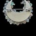 Vintage Crystal Crescent Moon Shaped Brooch