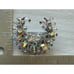 Vintage Crystal Crescent Moon Shaped Brooch